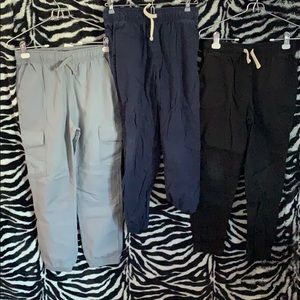 five pairs of childrens place cargo pants